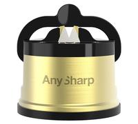 AnySharp Pro Aiguiseur de Couteaux (Métal) avec Ventouse, Laiton