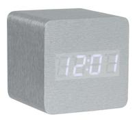 Petit Réveil cube Led en bois lasuré