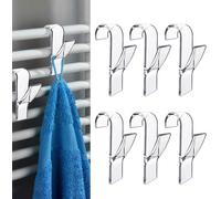anyuan boy 10 Pièces Crochet à Serviettes Crochet Radiateur Seche Serviette, Crochet Salle de Bain Crochet Radiateur Rond pour TSalle de Bain et Cuisine