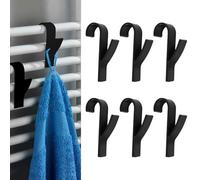 Anyuan Boy 10 Pièces Crochet à Serviettes pour Radiateur Sèche-Serviette - Rond pour Salle de Bain et Cuisine