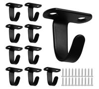 anyuan boy 10 Pièces Crochets de Plafond Montés Plafond Muraux en Acier Inoxydable Crochets avec 20 Vis, Crochet Mural a Visser pour Salle de Bain Cuisine Chambre Salon