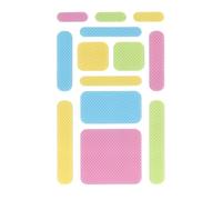 Anywhere Zen Strips for Anxiety Relief and Focus, 13 bandes sensorielles de tailles assorties, texture bosselée, couleurs pastel, Fidget tactile