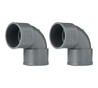 Anzapack 855552X - Coude en PVC femelle-femelle, 87o, 40 mm (Lot de 2)