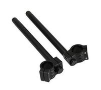 Anzene 31/33/35/37/39 /41mm Fourche Clip-ons Guidon CNC Riser Guidon Régulier (Noir, 37mm)