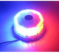 Anzene 32 LED 32W Haute Puissance Magnétique Toit Clignotant D'urgence Police Avertissement Attention Stroboscopique Lumière pour Voiture Camion Véhicule (rouge/bleu)