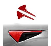ANZHENGRQ Cache Décoratif de la Caméra Extérieure Latérale, Protection des Clignotants, pour Tesla Model 3/Y 2017-2023,4-Glossy-Red