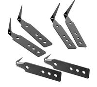 ANZHUO Lot de 6 lames de broche de pare-brise, trois lames de spécifications différentes, lames réutilisables