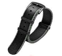 ANZOAT Bracelet de montre de rechange en nylon pour montre Seiko Mido 007 James Bond 20 mm 22 mm, 22mm, Agate