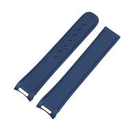 ANZOAT Bracelet de montre en caoutchouc pour Omega Seamaster 300 AT150 Aqua Terra Ultra Light 8900 Boucle en acier 20 mm, Without Buckle, Agate