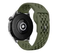 ANZOAT Bracelet en Silicone avec trou de 18mm 20mm 22mm, pour Samsung Galaxy Watch 6 5 4, Huawei GT4 3 GT2 pro, Garmin Vivoactive 4(AGreen,22mm)