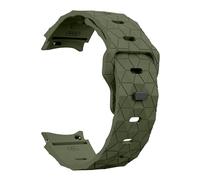 ANZOAT Bracelet en Silicone sans espaces pour Samsung Galaxy Watch 7 6 4 5 44mm 40mm/FE/5 pro, Bracelet de football 20mm Watch6 Classic 43mm 47mm(ArmyGreen,Watch 6 44mm)