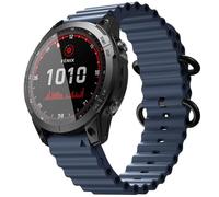 ANZOAT Pour Garmin Fenix 8X/6X Pro Band, bracelet de montre sport en silicone océan 26 mm pour Fenix 5X, Fenix 5X Plus, Fenix 7X, Instinct 2X Quatix 6X, Quatix 7X, Enduro 2, Tactix Delta.(Slat