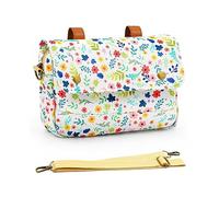 ANZOME Sacoche de guidon de vélo étanche avec bandoulière amovible, sacoche de vélo avant pour femme et enfant, vélo hollandais, vélo de ville, 25 x 18 x 6 cm, 249H