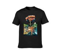AO DA XIONG Big Trouble in Little China Poster Vintage Men's Cotton T-Shirt Shirt Top Black XXL
