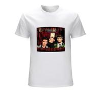 AO DA XIONG Crowded House T-Shirt Temple of Low Men's Vinyl CD Cover T Shirt White 3XL