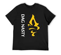 AO DA XIONG Dag Nasty Melodic Hardcore Logo Men's Casual T Shirt Print Tops Black XXL