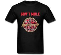 AO DA XIONG Men's Blessvanish Mens Govt Mule Band Mens Women 100% Cotton S Black T-Shirts Black XXL