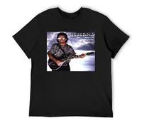 AO DA XIONG Men's George * Harrison Cloud Nine Vinyl CD Cover Casual T Shirt Print Tops Black S