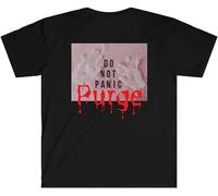 AO DA XIONG Men's Halloween Theme Do Not Panicpurge Shirt. Scary Movie T-Shirts Black M
