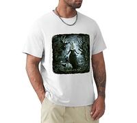 AO DA XIONG Men's Leaves Eyes Liv Kristine Symphonic Metal Band T-Shirts White L