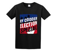 AO DA XIONG Men's Ry Cooder Election Special Cotton T Shirt Black 3XL