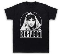 AO DA XIONG Men's Ryan Ames Aretha Franklin Respect Iconic R&B Soul Singer Hit Song Adults & T Shirt Black M