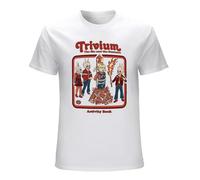 AO DA XIONG Men's Trivium The Sin and The Sentence Workwear Jacket T-Shirts White XL