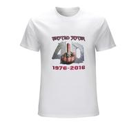 AO DA XIONG Men's Twisted Sister '40 and Fuk It' T-Shirt White L