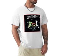 AO DA XIONG Peter Maffay Tabaluga Und Lilli Funk Mens Crew Neck Graphic Shirts White L