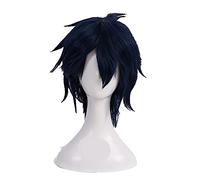 Ao no Blue Exorcist Okumura Rin Cosplay Wig Blue Short Heat Resistant Synthetic Hair Wig + Wig Cap