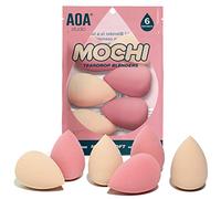 AOA Studio Collection Makeup Mochi Lot de 6 éponges de maquillage sans latex et haute définition pour poudre, crème et liquide Wonder Blender Beauty Cosmetic