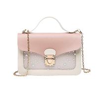 AOAKY Mini sac à main en chaîne pour petites filles - Mini sac à main en forme d'étoile pour femme - Sac à main rose pour petites filles - Sac à main amovible à trois couches en mezzanine de grande