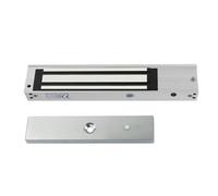 AOAMZ Imperméable Serrure électrique magnétique 280 kg 600 lbs verrous électromagnétiques DC 12V pour système de contrôle d'accès, Contrôleur hôte, Serrures d'accès, Mode NC, Surface Brossée