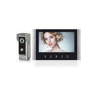 AOAMZ Interphone Vidéo Filaire, Visiophone Connecté 4 Fils avec Écran LCD TFT 7" Caméra de Vision Nocturne étanche Déverrouillage Surveillance Portier Vidéo Audio Bidirectionnel (1 Camera 1 Monitor)