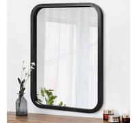 AOAOPQ Miroir de Salle de Bain rectangulaire Moderne avec Cadre Noir 40,6 x 50,8 cm