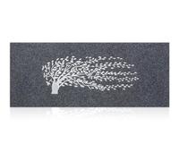 AOAOPQ Paillasson d'entrée d'extérieur Robuste et antidérapant en Caoutchouc Absorbant pour Sol, Cuisine, entrée, Tapis de Couloir pour Porte d'entrée, 120 x 45 cm, Gris