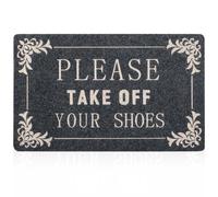 AOAOPQ Paillasson d'intérieur avec Envers en Caoutchouc antidérapant et Envers en polystyrène Gris