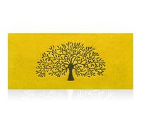 AOAOPQ Tapis de Bienvenue en polystyrène antidérapant pour Porte d'entrée avec Envers en Caoutchouc - Motif Arbre de Vie - 45 x 120 cm
