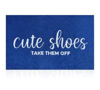 AOAOPQ Tapis d'extérieur de bienvenue, tapis d'intérieur lavable pour porte d'entrée, tapis d'intérieur superposé, grand porche, 61 x 91,4 cm, bleu ferme