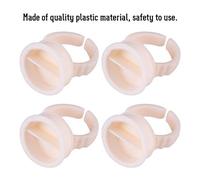 Aoaoy 3 Types de Slicone Tasse de Pigment à Encre de Tatouage Semi-permanente, 100 Pièces (Taille de la tasse de tasse de silicone séparée)