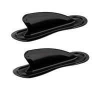 Aoaoy Aileron de Suivi de Kayak Skeg, Matériau en PVC, Facile à Installer, Léger et Portable, Noir, 21x6,5x6cm, avec Séparation de l'eau, Réduire Les Planches de Surf, Les Canoës (Noir)