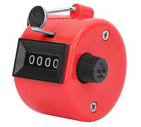 Aoaoy Boîte en métal - Petit corps - Compteur portable facile à utiliser - Enregistrement de temps - Variété de couleurs - Pour statistiques de données, participation à une conférence - Rouge