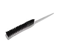 Aoaoy Brosse en Nylon Enfichable, Pinceau à Queue de Rat, Poignée Scintillante, Arrière en Nylon Doux, Brosse à Cheveux Taquine pour les Cadres Arrière (Argent)