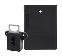 Aoaoy Carte de Verrouillage de L'Armoire à Armoire de Placard, 2 Modes de Déverrouillage, Induction de Partition, Installation de Bricolage, Rappel à Basse Tension, Système de sécurité (Noir)