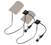 Aoaoy Coussin Chauffant électrique, Chaussettes Chauffantes USB Hiver Garder au Chaud Sports de Plein Air 1 Paire de Fibres Composites, 3,5 W 5 V