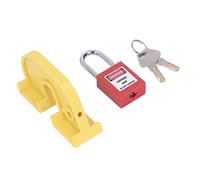 Aoaoy Dispositif de Verrouillage du Disjoncteur de Circuit en Nylon, Poutre de Verrouillage en Métal de Cadenas de 38 Mm à Usure, Plaquette Chromée, Préfet pour la Puissance, Usage