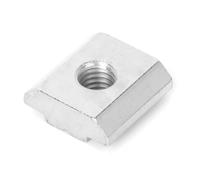 Aoaoy Écrou Coulissant en T, Acier au Carbone de Haute qualité, Fixations de Bloc D'écrous Résistantes à la Corrosion, Goulotte de 8 Mm avec une Taille de 16 X 16 X Mm pour écrou à (Msh)