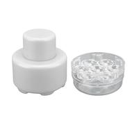 Aoaoy Étui de rangement multifonction à 7 trous pour outil de cuisine et dénoyauteur de cerises (blanc)