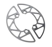 Aoaoy Garde de Randonnée de Cycle de Montagne 40T, Protecteur de Pignon D'alliage en Aluminium, Protecteur de Pignon de Cycle pour Les Dents Négatives Positives, Fixation Facile, Maximum (Ti Couleur)