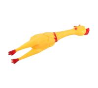 Aoaoy Grand Jouet de Poulet à Son Couinant, Soulagement du Stress en Caoutchouc, Presser et Rire, Gag de Farce Joyeuse, Soulager Le Stress, Jouet Anxieux (Grande Taille)